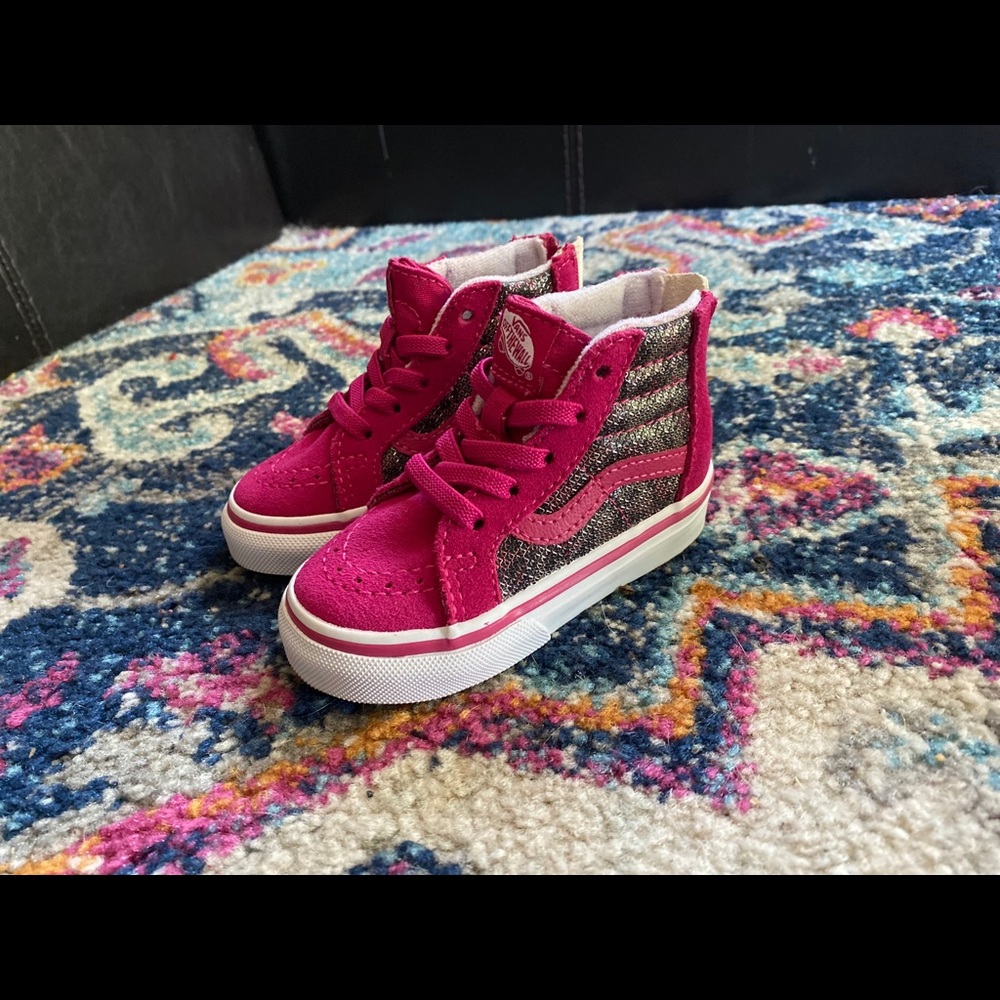 Kids High Top Leopard Vans